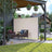 Side Awning Privacy Screen - 180 x 350 cm - Aluminium - Smoke Grey