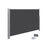 Large Privacy Screen - Fabric - Smoky Grey - Sunshade for Patio and Balcony 200 x 350 cm