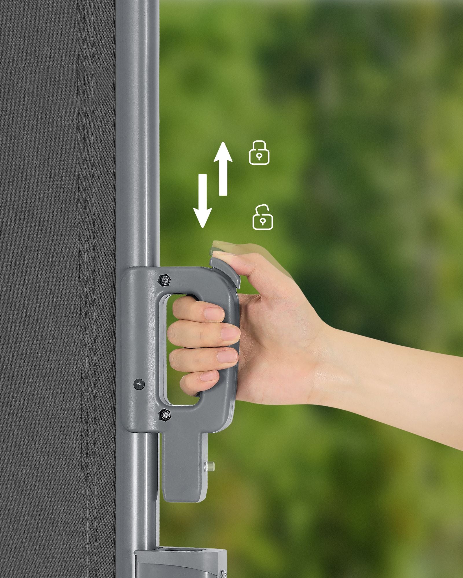 Extendable Side Shade - Aluminium Alloy - Opaque
