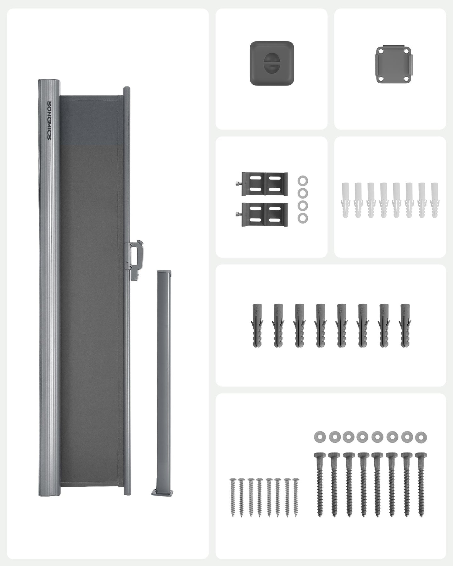 Extendable Side Shade - Aluminium Alloy - Opaque