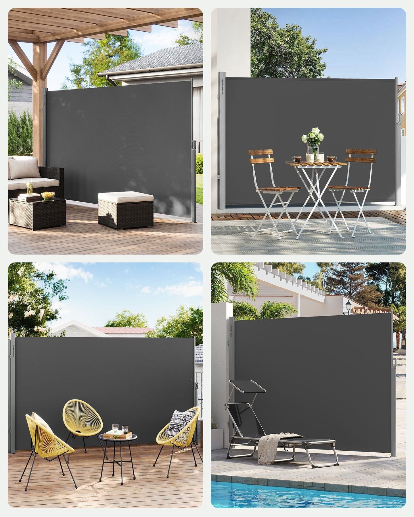 Extendable Side Shade - Aluminium Alloy - Opaque