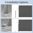 Side Awning - Fabric - Smoky Grey - Privacy Protection and Sun Shade for Balcony and Terrace