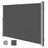 Side Awning - Fabric - Smoky Grey - Privacy Protection and Sun Shade for Balcony and Terrace
