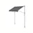 Manual Retractable Awning - Fabric - Anthracite Grey - Height-Adjustable with Crank