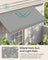 Manual Retractable Awning - Fabric - Dove Grey - Height-Adjustable with Crank