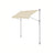 Manual Retractable Awning - Fabric - Beige - Height-Adjustable with Crank