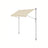 Manual Retractable Awning - Fabric - Dove Grey - Height-Adjustable with Crank