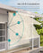 Manual Retractable Awning - Fabric - Beige - Height-Adjustable with Crank