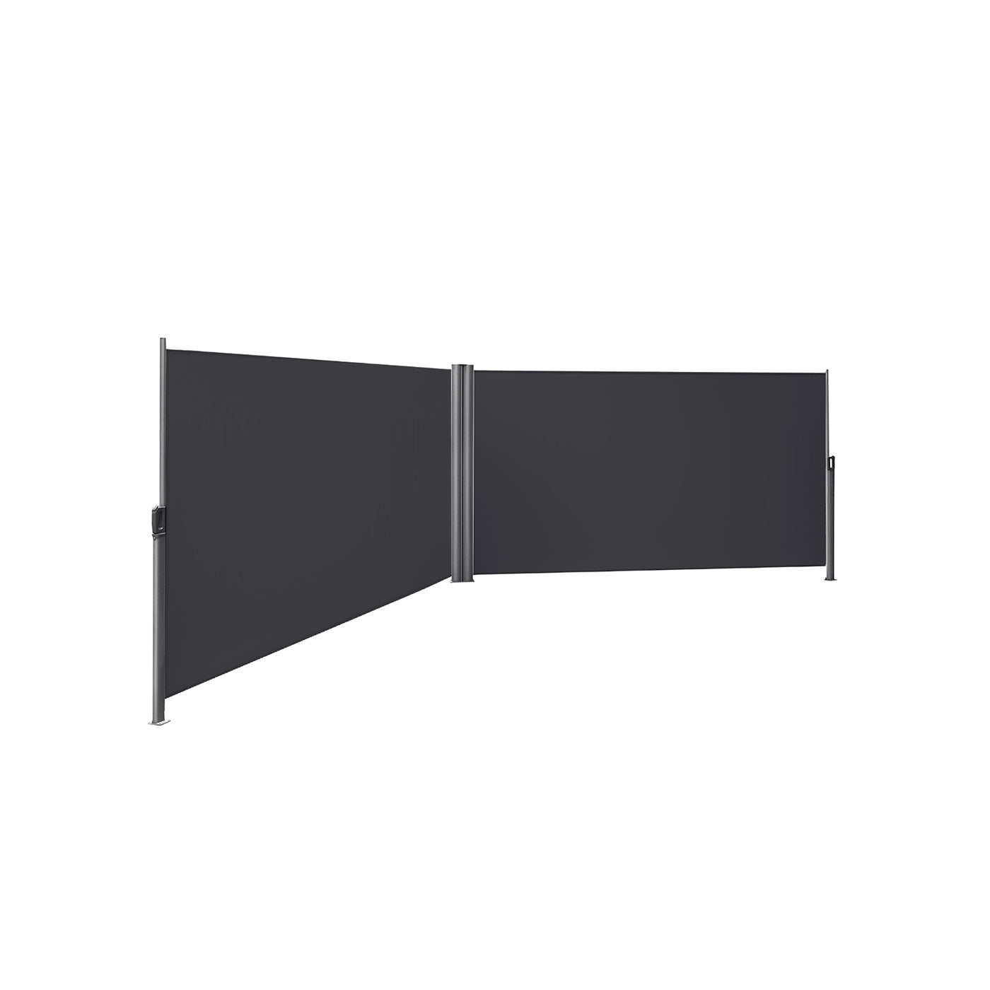 Retractable Awning - Polythene Fabric - Smoky Grey - Privacy Protection and Sun Shade