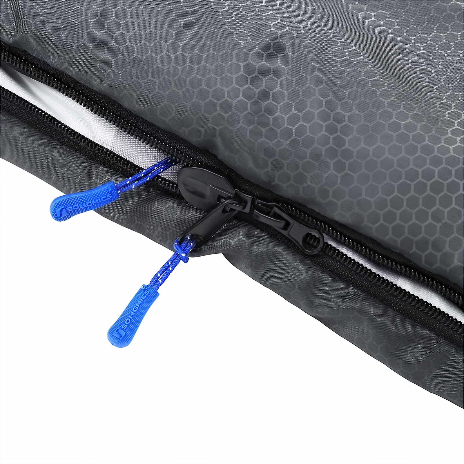 Sleeping Bag - Nylon - Dark Grey and Turquoise - Compact for All Seasons