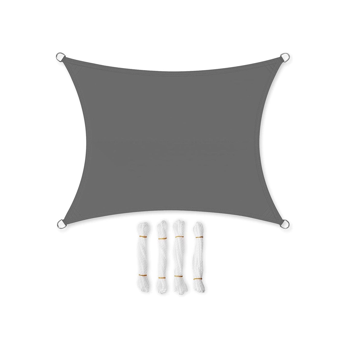 Sun Shade Sail - PES Polyester - Smoky Grey - 3 x 4 m