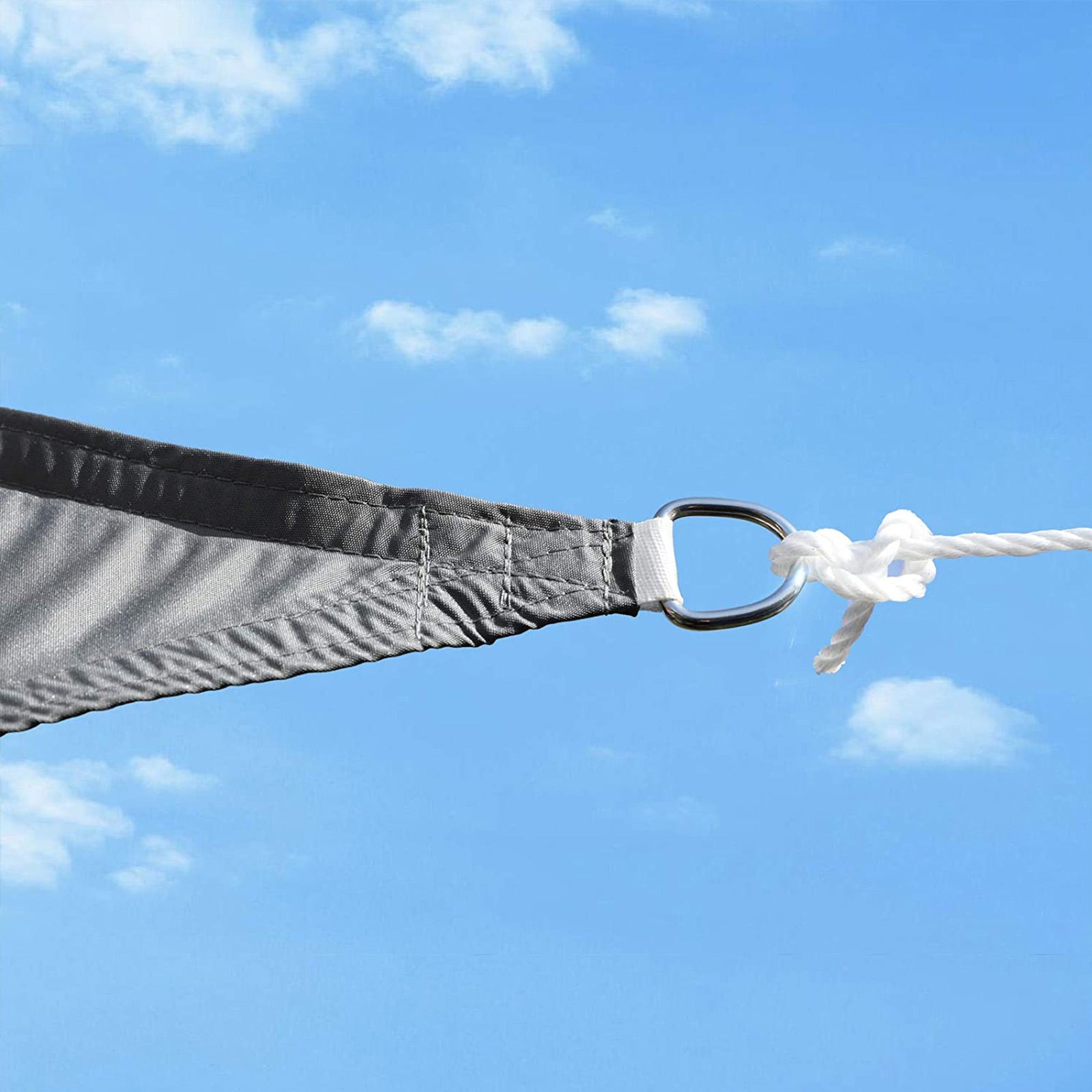 Sun Shade Sail - PES Polyester - Smoky Grey - 3 x 4 m