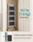 Folding Ladder - Metal - Dove Grey - 4 Steps with Safety Lock