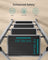 Folding Ladder - Metal - Dove Grey - 4 Steps with Safety Lock