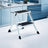 Folding 2-Step Ladder - Metal - Grey