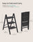 Heavy-Duty Step Ladder - 2-Step - Steel - Supports up to 330 lbs