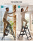 Heavy-Duty Step Ladder - 2-Step - Steel - Supports up to 330 lbs