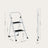 Portable 2 Step Ladder - Steel - White