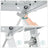 Portable 2 Step Ladder - Steel - White