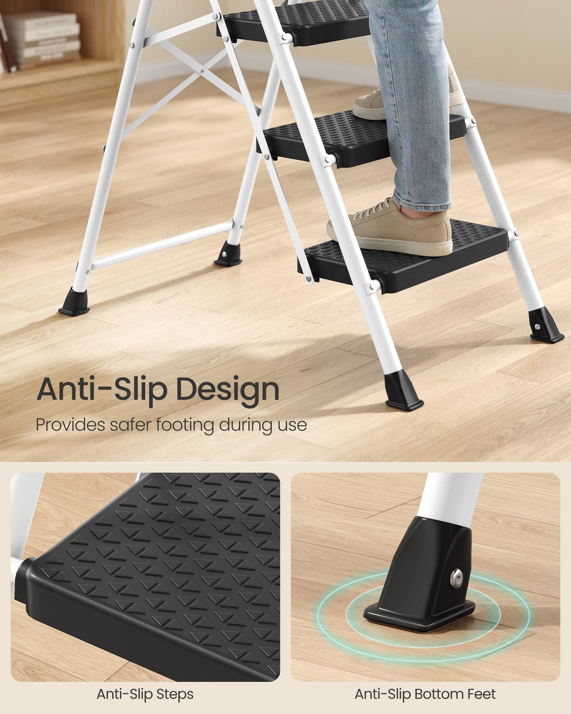 Step Ladder - Folding with Non-Slip Steps