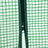 4-Tier Greenhouse - Metal - Green - Roll-Up Door