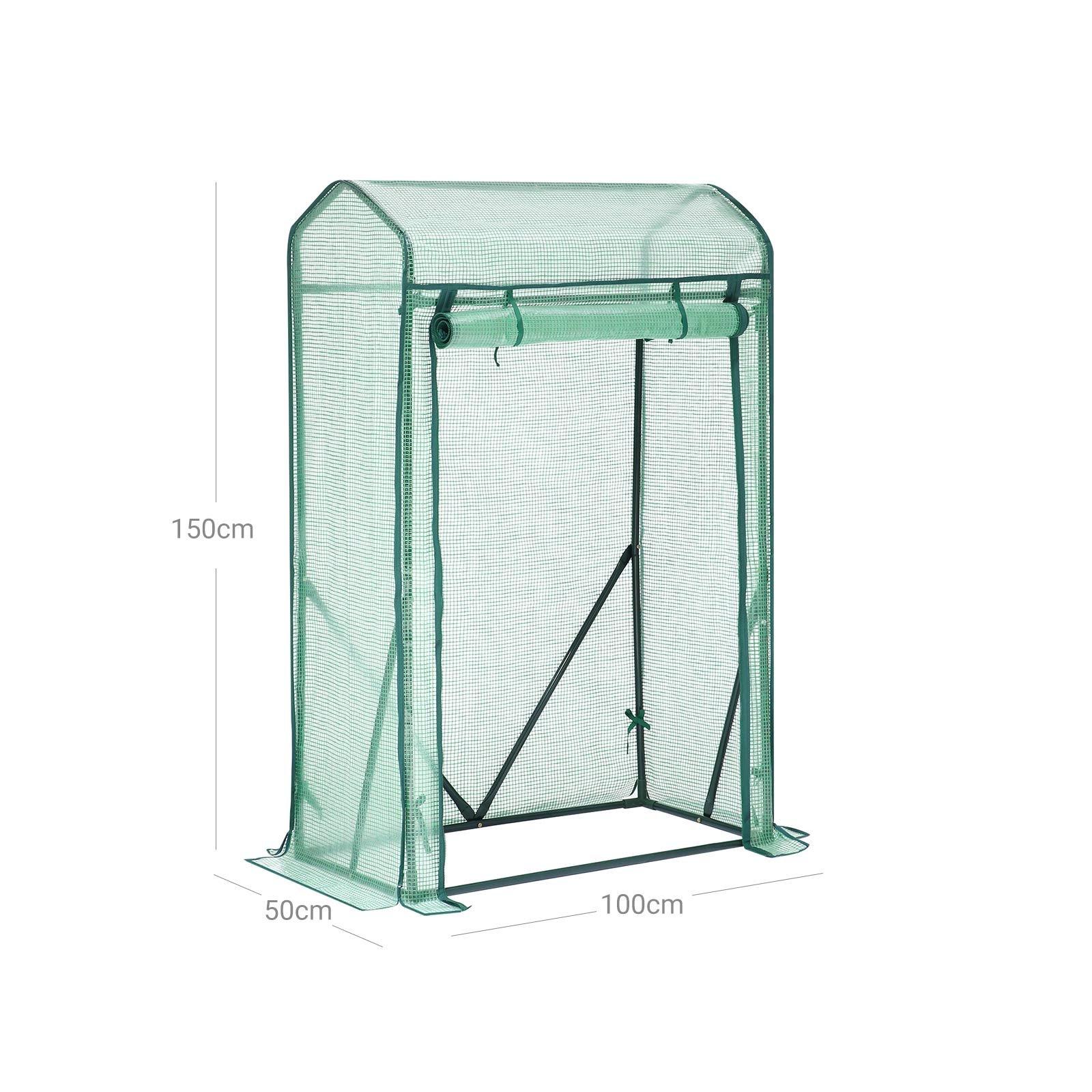 Small Greenhouse - Metal Frame - Green