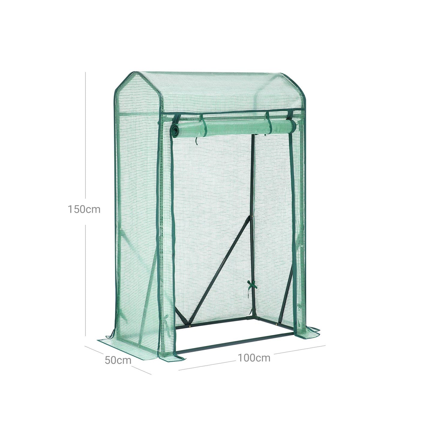 Small Greenhouse - Metal Frame - Green