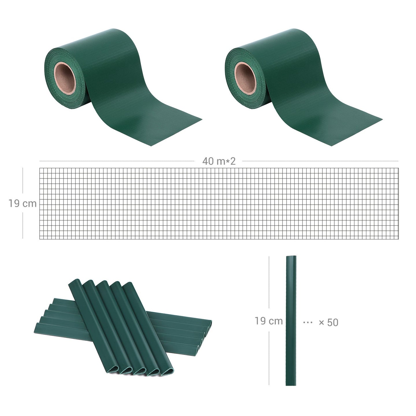 PVC Privacy Screen - Green - Opaque