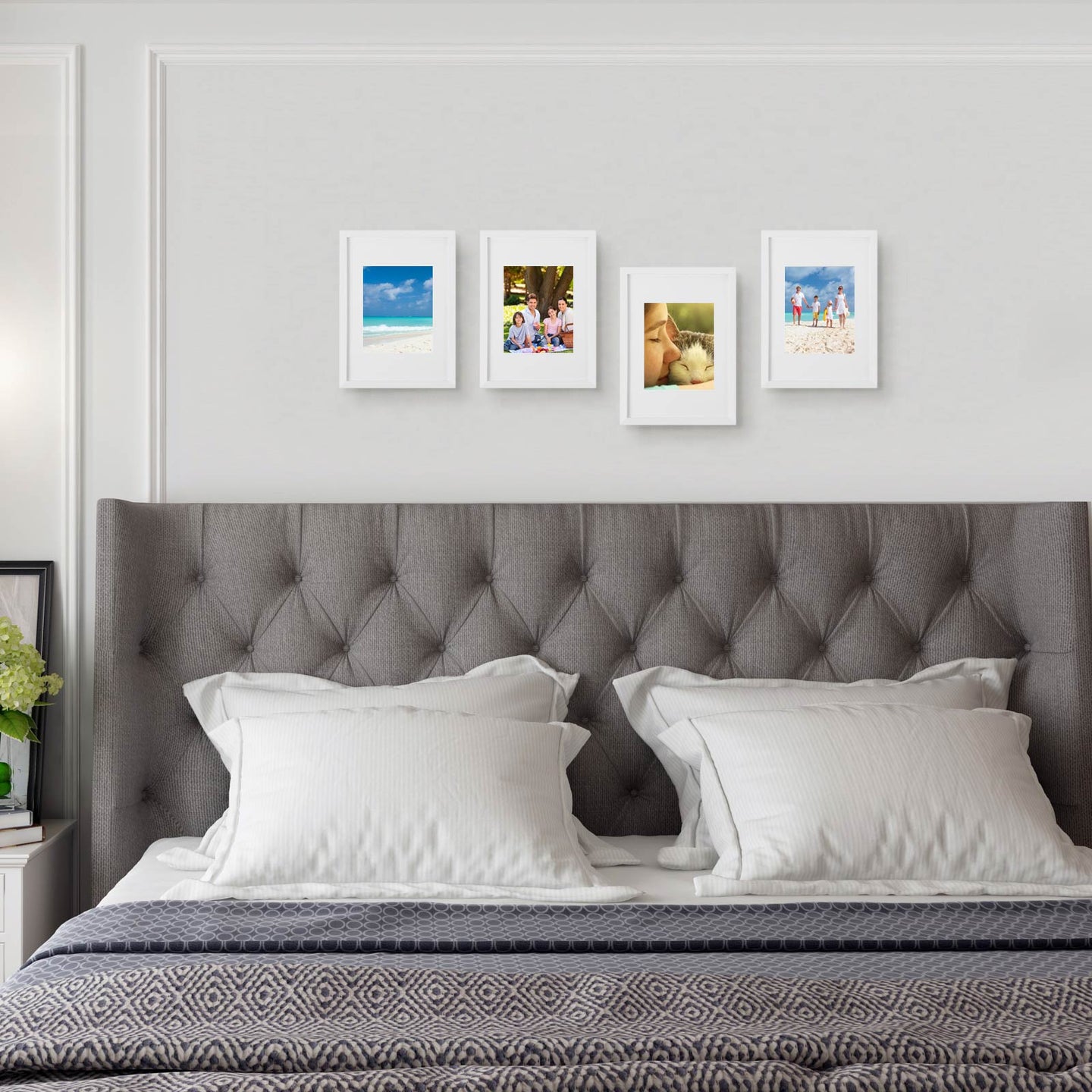 Picture Frame Set - MDF - White - Set of 3