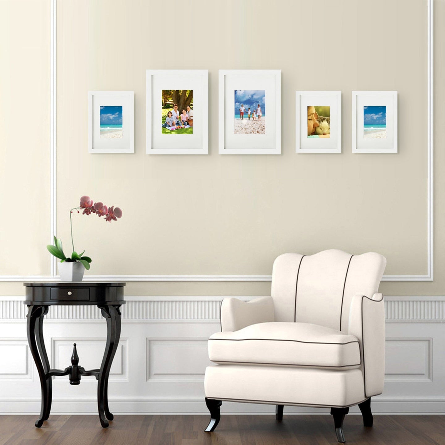 Picture Frame Set - MDF - White - Set of 3