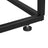 Console Table - Tempered Glass - Rustic Brown and Black