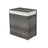 Double Laundry Hamper - Synthetic Rattan - Natural - Foldable with Lid and Removable Liner
