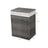 Laundry Basket - Synthetic Rattan - Gray - 90L Capacity with Lid and Removable Liner