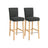 Bar Stool - Fabric - Grey - Perfect Height for Any Setting