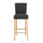 Bar Stool - Fabric - Grey - Perfect Height for Any Setting