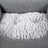 Plush Dog Bed - Soft Fabric - Grey - Round Shape with Removable Cover