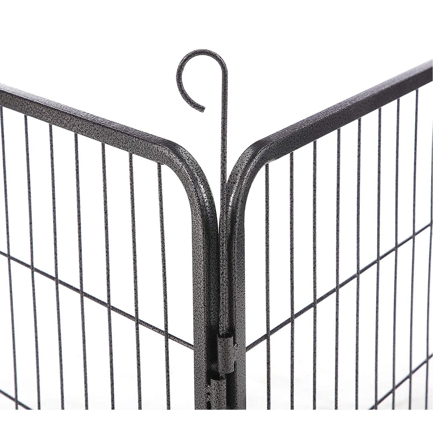 Puppy Playpen - Metal - Grey - Modular Design for Versatile Configuration