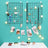 Grid Panel Photo Wall - Metal Mesh - Rose Gold - Multifunctional DIY Display with Clips and S Hooks