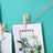 Grid Panel Photo Wall - Metal Mesh - Rose Gold - Multifunctional DIY Display with Clips and S Hooks