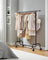 Heavy-Duty Clothes Rack - All-Metal - Matte Black - Extendable Hanging Rail