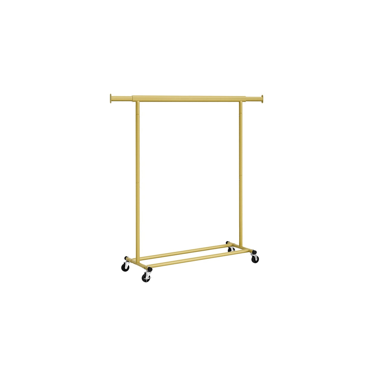 Heavy-Duty Clothes Rack - Metal - Pale Gold - Extendable Hanging Rail