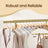 Garment Rail - Metal - Gold