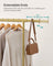 Heavy-Duty Clothes Rack - Metal - Pale Gold - Extendable Hanging Rail