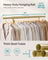 Heavy-Duty Clothes Rack - Metal - Pale Gold - Extendable Hanging Rail