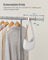 Heavy-Duty Portable Clothes Rack - Metal - Dove Grey - Extendable Hanging Rail