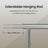 Garment Rail - Metal - Silver