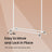 Clothes Rack - Metal - Silver - Extendable