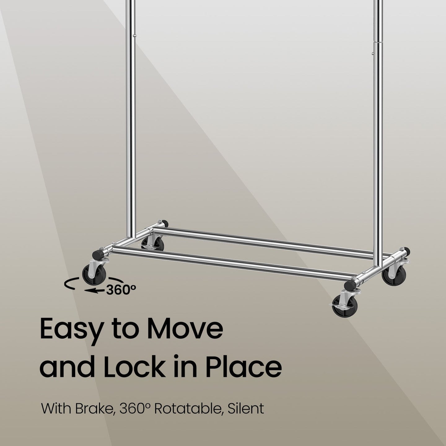Garment Rail - Metal - Silver