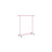Heavy-Duty Clothes Rack - Metal - Jelly Pink - Extendable and Portable with 90 kg Load Capacity