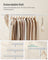 Heavy Duty Clothes Rack - Metal - Portable